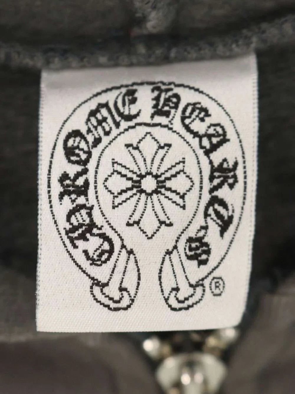 Chrome Hearts Sweatshirt HD Zip Vintage Back Horseshoe Print Dagger Zip